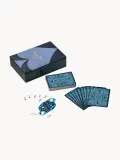 Printworks Игральные карты Reverra, 2 колоды в футляре из натуральной кожи, 16х11х5 см, в оттенках синего — фото 4