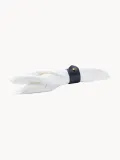 Кольцо для салфеток Ralph Lauren Home Wyatt из кожи, серо-голубое с золотом, набор 4 шт — фото 2