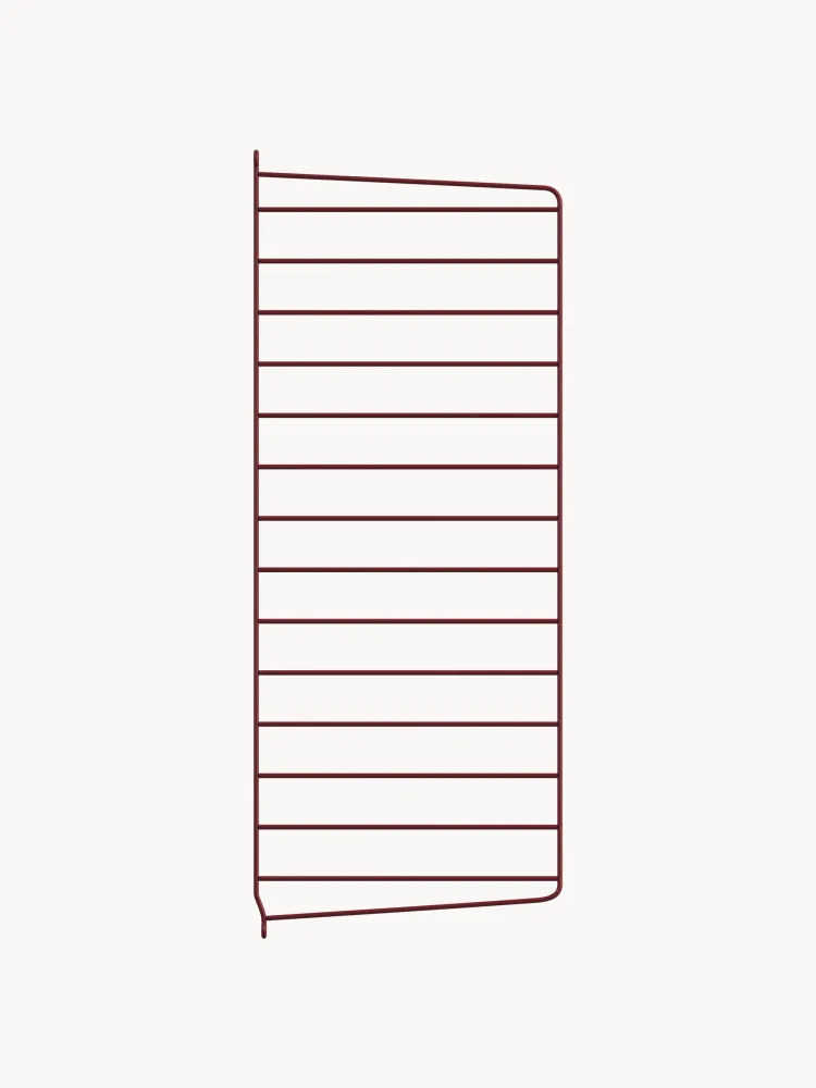 String Furniture Кронштейн настенный String System для полок, панель из стали с порошковой окраской, 30х75 см, красный