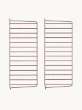 String Furniture Кронштейн настенный String System для полок, панель из стали с порошковой окраской, 30х75 см, красный — фото 5