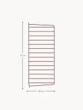 String Furniture Кронштейн настенный String System для полок, панель из стали с порошковой окраской, 30х75 см, красный — фото 6
