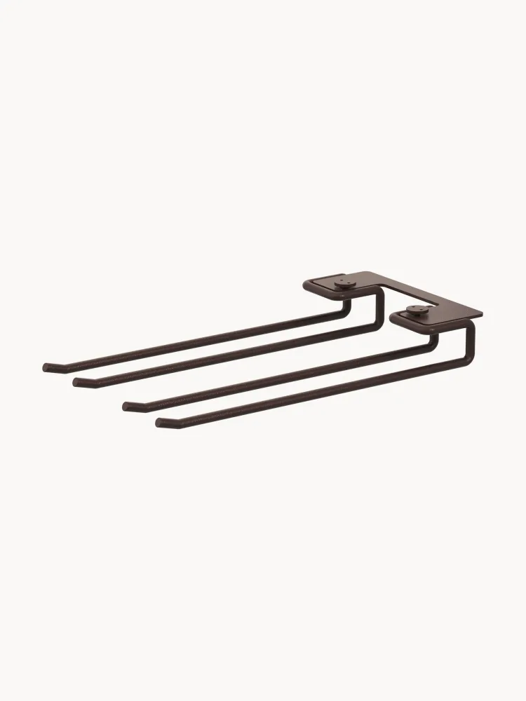 String Furniture Комплект настенных вешалок String System, 30 см, 2 шт, Ш 30 × Г 14 см, Тёмный коричневый
