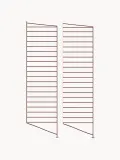 String Furniture Стойка напольная для стеллажа String System металлическая решётчатая, 30х115 см, красная — фото 3