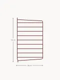 String Furniture Кронштейн настенный String System для полок, панель стальная с порошковой окраской, 30х50 см, красный — фото 6