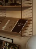 String Furniture Кронштейн настенный String System для полок, панель стальная с порошковой окраской, 30х50 см, красный — фото 8