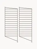 String Furniture Панель напольная для стеллажа String System стальная, ширина 30 см, высота 85 см, тёмно-коричневая — фото 1