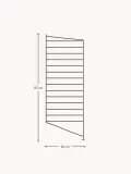 String Furniture Панель напольная для стеллажа String System стальная, ширина 30 см, высота 85 см, тёмно-коричневая — фото 2