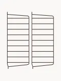 String Furniture Панель настенная String System для стеллажа из стали с порошковой окраской, 20 x 50 см, тёмно-коричневая — фото 1