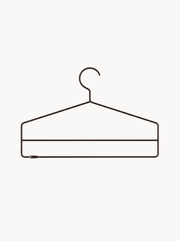 String Furniture Комплект настенных вешалок String System, 4 шт, Ш 41 × В 26 см, Тёмный коричневый