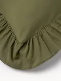 Westwing Collection Пододеяльник Louane из перкали, Ш 135 × Д 200 см, Оливковый зелёный — фото 2