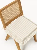 Westwing Collection Комплект подушек на стул Ivette, 2 шт, Ш 40 × Д 40 см, Светлый бежевый — фото 3
