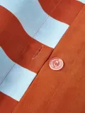 Westwing Collection Пододеяльник Zani терракотовый в полоску — фото 3