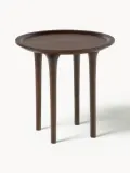 Westwing Collection Столик приставной Jeani, Ø 45 × В 45 см, Тёмное дерево — фото 1