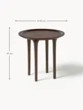 Westwing Collection Столик приставной Jeani, Ø 45 × В 45 см, Тёмное дерево — фото 2