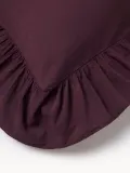 Westwing Collection Пододеяльник Louane из перкали, Ш 135 × Д 200 см, Тёмный фиолетовый — фото 2