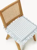 Westwing Collection Комплект подушек на стул Ivette, 2 шт, Ш 40 × Д 40 см, Светлый синий — фото 3
