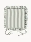 Westwing Collection Комплект подушек на стул Ivette, 2 шт, Ш 40 × Д 40 см, Шалфейный зелёный — фото 1