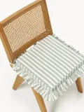 Westwing Collection Комплект подушек на стул Ivette, 2 шт, Ш 40 × Д 40 см, Шалфейный зелёный — фото 2