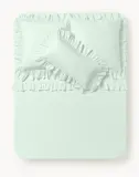 Westwing Collection Наволочка Louane, Ш 40 × Д 80 см, Оливковый зелёный — фото 4