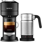 Кофемашина Nespresso Vertuo Next Premium классический чёрный и Aeroccino 4 — фото 1