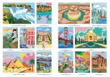 Раскраска по номерам Hachette Voyages autour du monde - Le Routard — Путешествие по миру, 112 стр. (предзаказ 10.09.2025) — фото 7