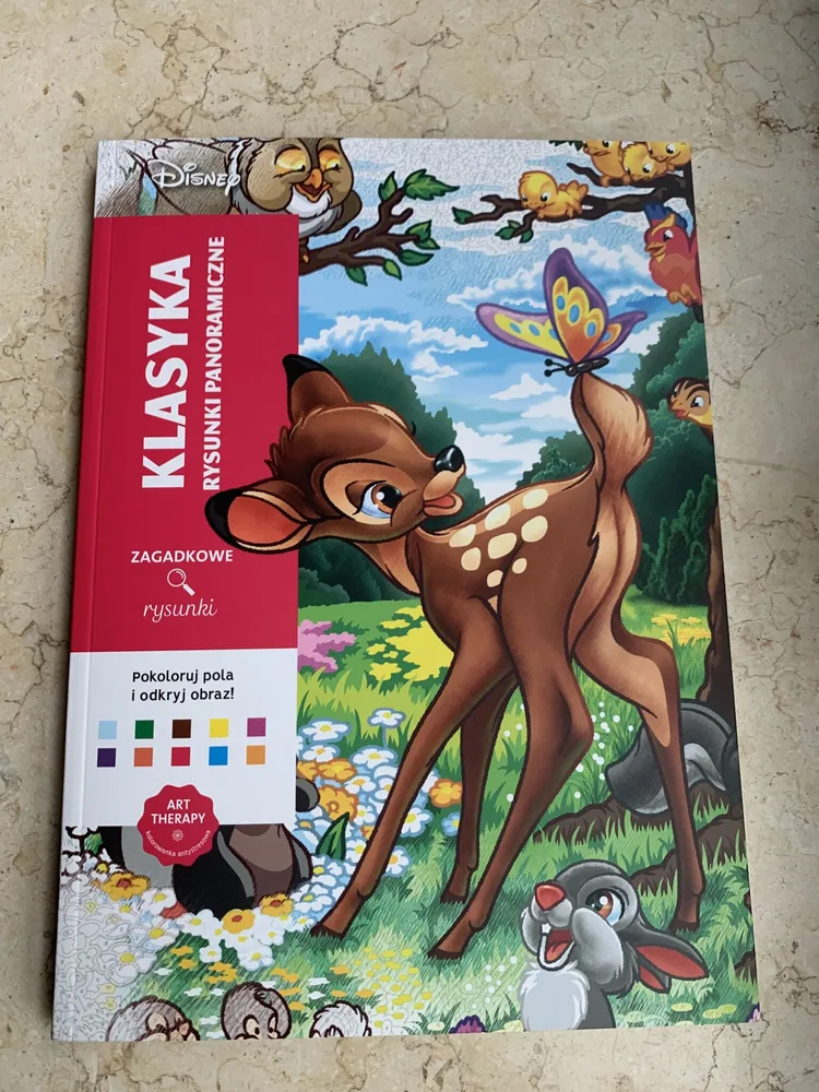Раскраска по номерам Coloriages mystres Disney - официальное польское издание. Классика. Рисунки