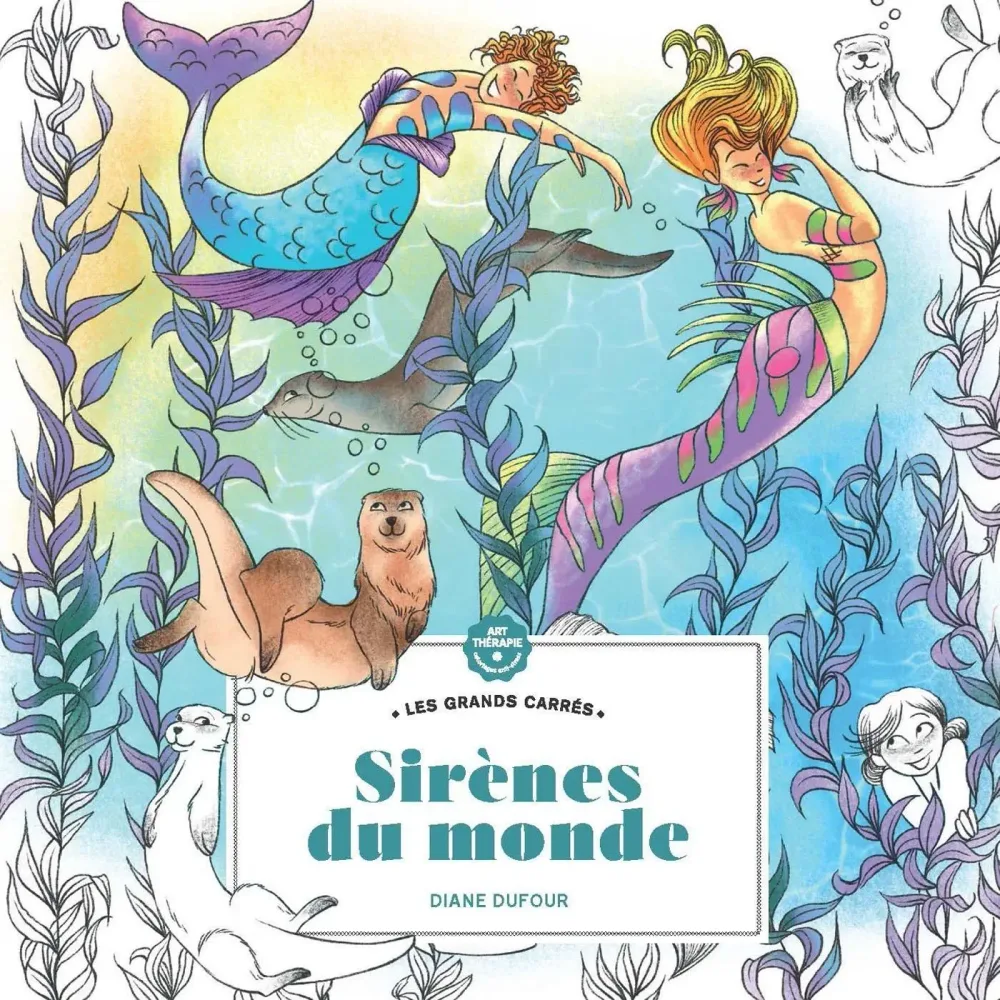 Hachette раскраска по номерам Sirènes du monde