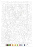 Раскраска по номерам Coloriages mystres Disney - официальное польское издание. Выходные в деревне. — фото 2