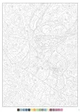 Раскраска по номерам Coloriages mystres Disney - официальное польское издание. Мандалы, оптические иллюзии, раскраски. — фото 2