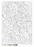 Раскраска по номерам Coloriages mystres Disney - официальное польское издание. Портреты. — фото 3