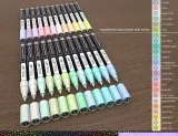 TOOLI-ART акриловые маркеры фломастеры, 24 шт., 0,7 мм PASTEL — фото 5