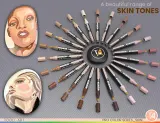 TOOLI-ART акриловые маркеры фломастеры, 22 шт., 3 мм Peau Skin — фото 3