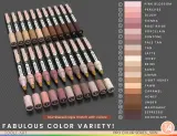 TOOLI-ART акриловые маркеры фломастеры, 22 шт., 3 мм Peau Skin — фото 7