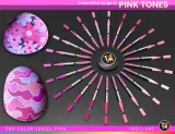 TOOLI-ART акриловые маркеры фломастеры, 22 шт., 0,7 мм Pink — фото 3