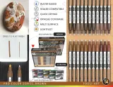 TOOLI-ART акриловые маркеры фломастеры, 0.7 мм , 22 шт. Brown — фото 5