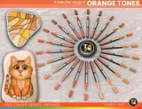TOOLI-ART акриловые маркеры фломастеры, 0,7 мм , 22 шт. Orange — фото 3