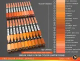 TOOLI-ART акриловые маркеры фломастеры, 0,7 мм , 22 шт. Orange — фото 6