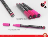 TOOLI-ART акриловые маркеры фломастеры, 22 шт., 0,7 мм Reds — фото 3