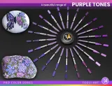 TOOLI-ART акриловые маркеры фломастеры, 22 шт., 0,7 мм Purple — фото 3