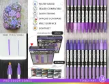 TOOLI-ART акриловые маркеры фломастеры, 22 шт., 0,7 мм Purple — фото 5