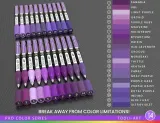 TOOLI-ART акриловые маркеры фломастеры, 22 шт., 0,7 мм Purple — фото 7