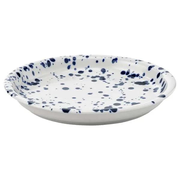 IKEA SILVERSIDA (ИКЕА СИЛВЕРСИДА) — - Тарелка, узор/синяя, 20 см