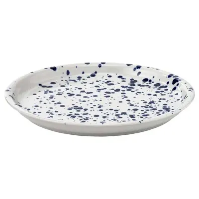 IKEA SILVERSIDA (ИКЕА СИЛВЕРСИДА) — - Тарелка, узорчатая/синяя, 26 см