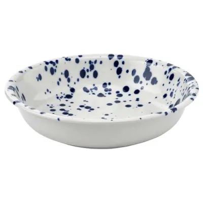 IKEA SILVERSIDA (ИКЕА СИЛВЕРСИДА) — - Тарелка глубокая, узорчатая/синяя, 19 см