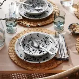 IKEA SILVERSIDA (ИКЕА СИЛВЕРСИДА) — - Тарелка глубокая, узорчатая/синяя, 19 см — фото 2