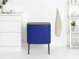 Brabantia Bo Touch 11+23 л контейнер для мусора mineral power синий (предоплата) — фото 2