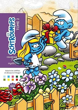 Hachette раскраска по номерам Coloriages au numéro -Раскраски-Schtroumpfs Tome 2