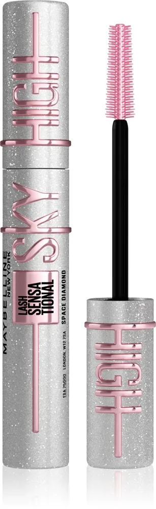 MAYBELLINE NEW YORK Lash Sensational Sky High - Тушь для ресниц, утолщающая и удлиняющая оттенок Space Diamond, 7 ml