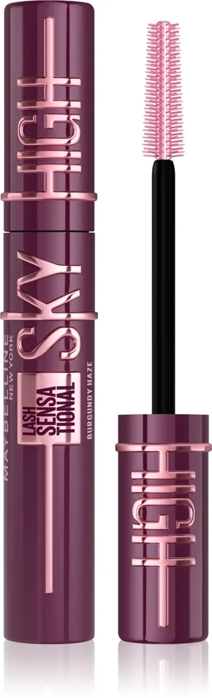MAYBELLINE NEW YORK Lash Sensational Sky High - Тушь для ресниц, утолщающая и удлиняющая, оттенок Burgundy Haze