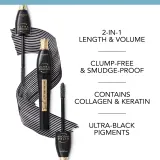 Bourjois Twist Up The Volume - Тушь для ресниц, увеличивающая объем с щеточкой 2 в 1, 8 мл, оттенок Ultra Black — фото 6